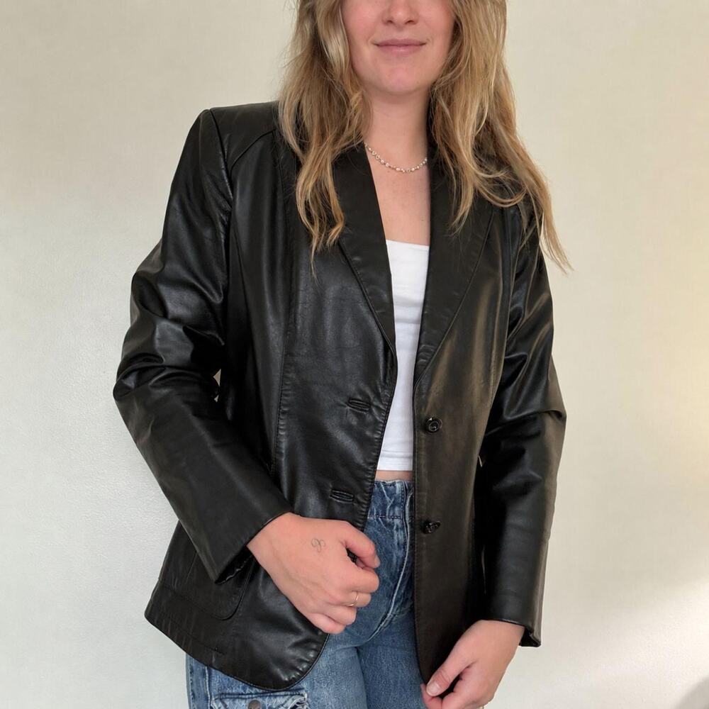Vintage 1980s wilsons leather blazer